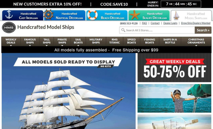 Handcrafted Model Ships